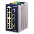 PLANET IGS-6325-16P4S L3 Industrial 16-Port 10/100/1000T 802.3at PoE + 4-Port 100/1000X SFP Managed Ethernet Switch